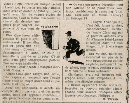 Almanach Vermot 1931 - 4 - Une amitié illustre - Lundi 12 janvier 1931