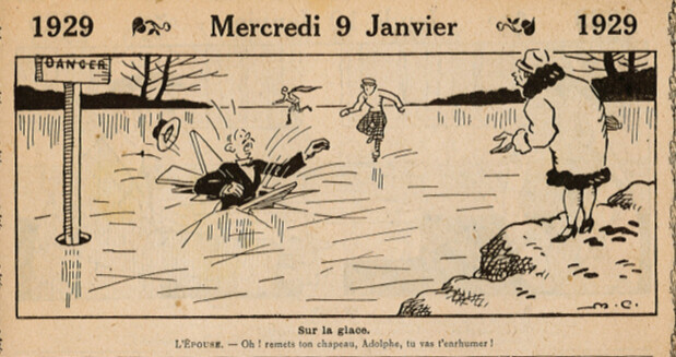Almanach Vermot 1929 - 2 - Mercredi 9 janvier 1929