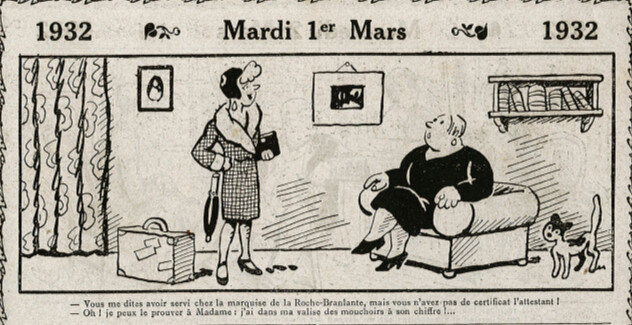 Almanach Vermot 1932 - 10 - Mardi 1er mars 1932