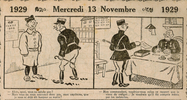 Almanach Vermot 1929 - 63 - Mercredi 13 novembre 1929