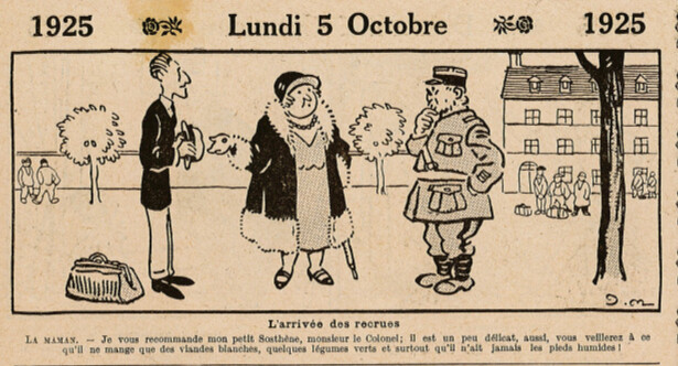 Almanach Vermot 1925 - 49 - Lundi 5 octobre 1925
