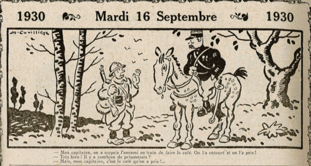 Almanach Vermot 1930 - 29 - Mardi 16 septembre 1930