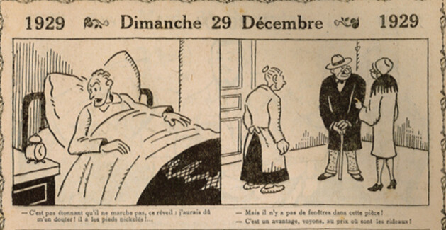 Almanach Vermot 1929 - 76 - Dimanche 29 décembre 1929