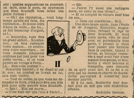 Almanach Vermot 1923 - 8 - L'ineffable Boulardin - Lundi 19 février 1923
