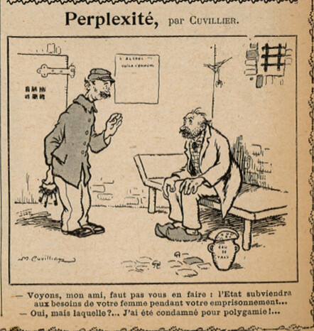 Almanach Vermot 1923 - 29 - Perplexité - Vendredi 6 juillet 1923