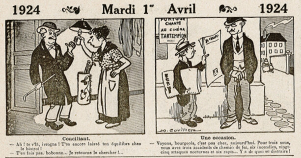 Almanach Vermot 1924 - 14 - Mardi 1er avril 1924