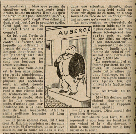 Almanach Vermot 1928 - 19 - Sur la route - Jeudi 23 août 1928