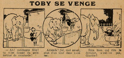 Almanach LISETTE 1933 - Toby se venge