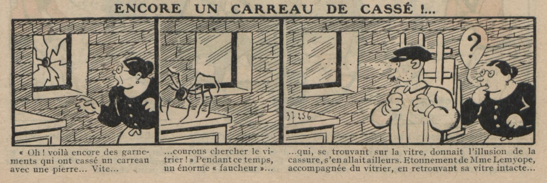 Guignol 1932 - n°203 - Encore un carreau de cassé ! - 21 août 1932 - page 45