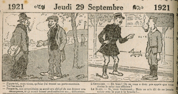 Almanach Vermot 1921 - 10 - Jeudi 29 septembre 1921
