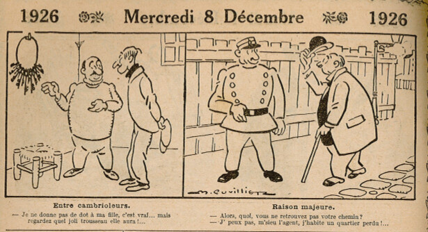 Almanach Vermot 1926 - 55 - Mercredi 8 décembre 1926