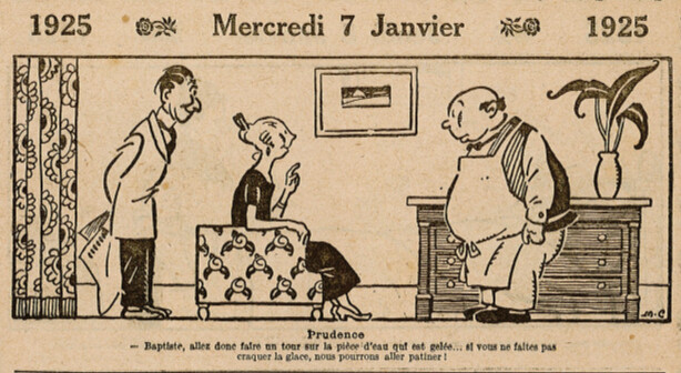 Almanach Vermot 1925 - 2 - Mercredi 7 janvier 1925