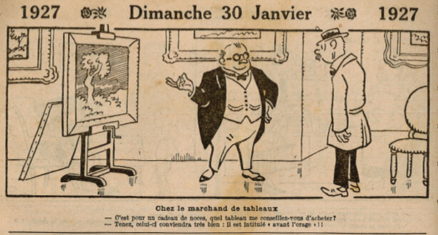 Almanach Vermot 1927 - 3 - Dimanche 30 janvier 1927