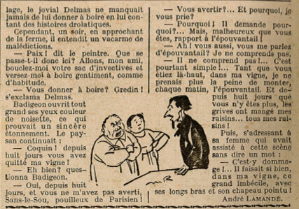 Almanach Vermot 1925 - 42 - Le Commanditaire (suite) - Lundi 17 août 1925