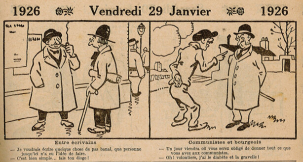 Almanach Vermot 1926 - 4 - Vendredi 29 janvier 1926