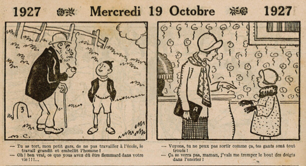 Almanach Vermot 1927 - 45 - Mercredi 19 octobre 1927