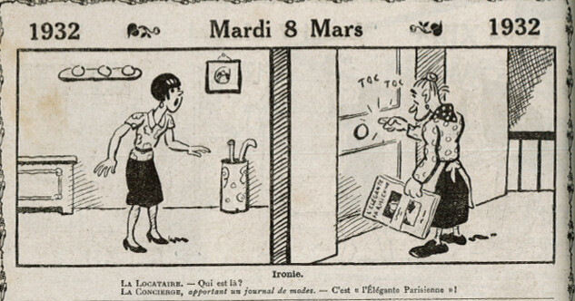Almanach Vermot 1932 - 13 - Ironie - Mardi 8 mars 1932