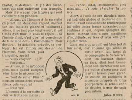 Almanach Vermot 1931 - 26 - L'alerte injustifiée - Mercredi 1er avril 1931