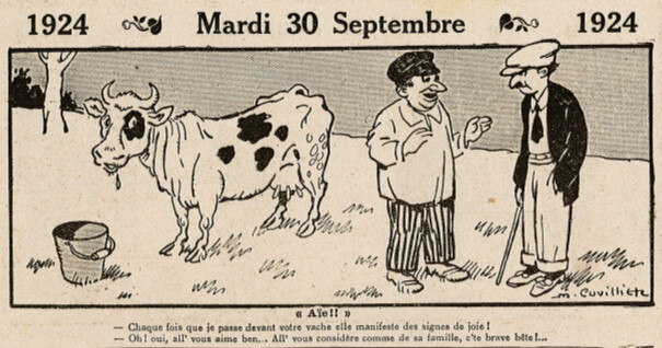 Almanach Vermot 1924 - 36 - Mardi 30 septembre 1924