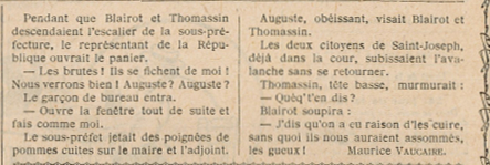 Almanach Vermot 1929 - 75 - Noël à la Sous-Préfecture - Jeudi 26 décembre 1929