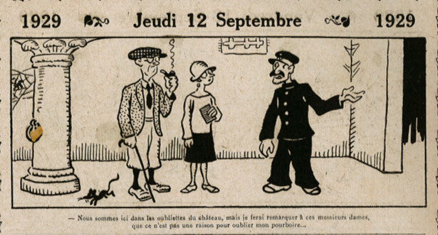 Almanach Vermot 1929 - 57 - Jeudi 12 septembre 1929