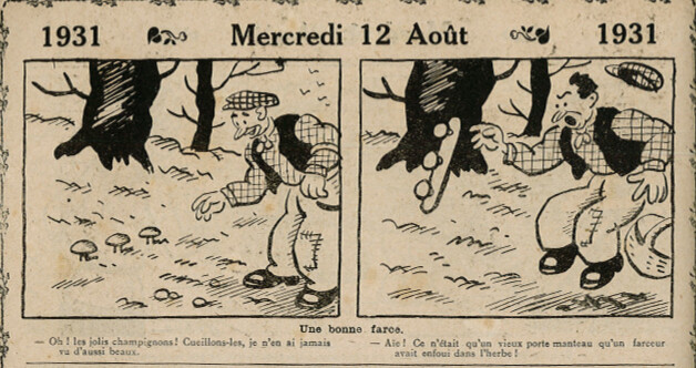 Almanach Vermot 1931 - 48 - Une bonne farce - Mercredi 12 août 1931