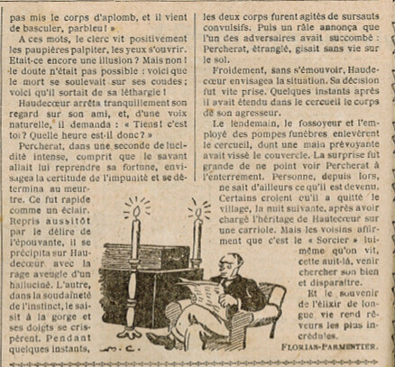 Almanach Vermot 1931 - 18 - La veillée du Sorcier - Mercredi 11 mars 1931