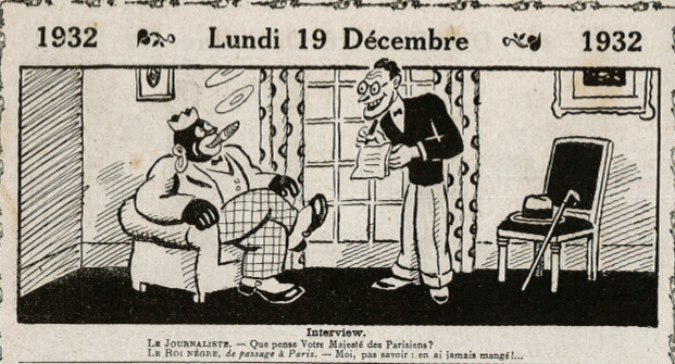 Almanach Vermot 1932 - 61 - Interview - Lundi 19 décembre 1932