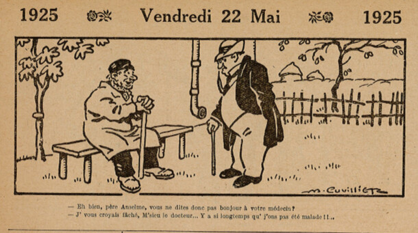 Almanach Vermot 1925 - 22 - Vendredi 22 mai 1925