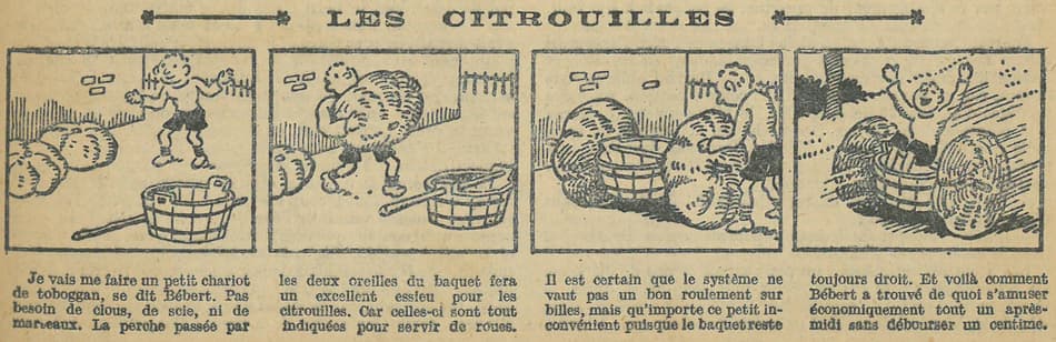 Cuvillier - Le Petit Illustré - n°1209 - 11 décembre 1927 - Les citrouilles