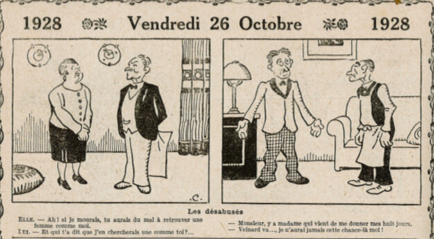 Almanach Vermot 1928 - 27 - Vendredi 26 octobre 1928