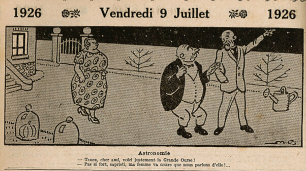 Almanach Vermot 1926 - 34 - Vendredi 9 juillet 1926