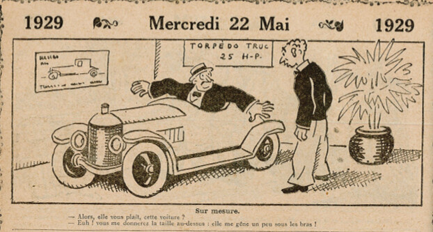 Almanach Vermot 1929 - 37 - Mercredi 22 mai 1929