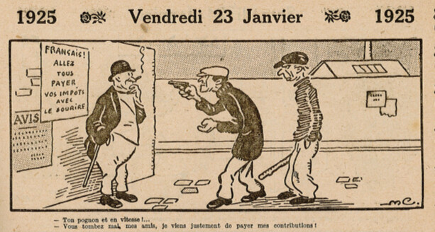 Almanach Vermot 1925 - 7 - Vendredi 23 janvier 1925