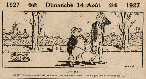Almanach Vermot 1927 - 38 - Dimanche 14 août 1927