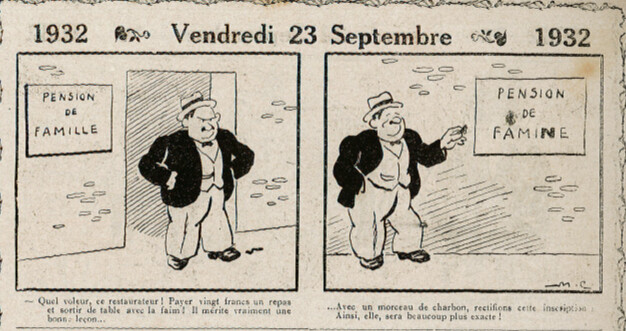 Almanach Vermot 1932 - 46 - Vendredi 23 septembre 1932