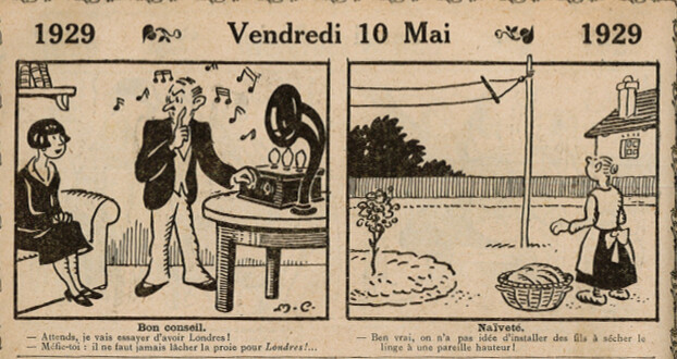 Almanach Vermot 1929 - 35 - Vendredi 10 mai 1929
