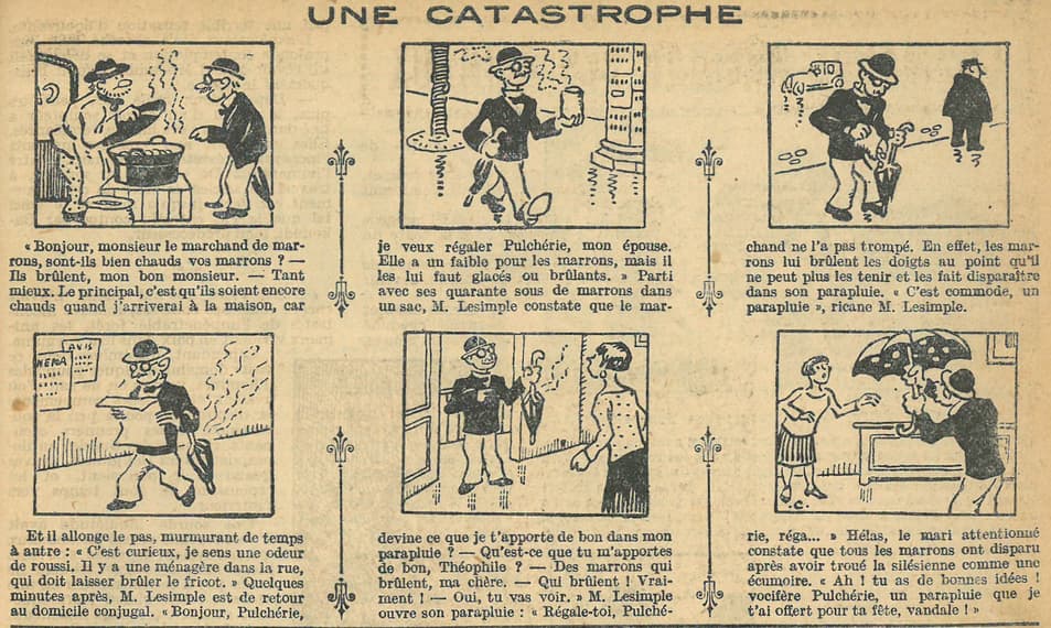 Cuvillier - Le Petit Illustré - n°1203 - 30 octobre 1927 - 1 - Une catastrophe