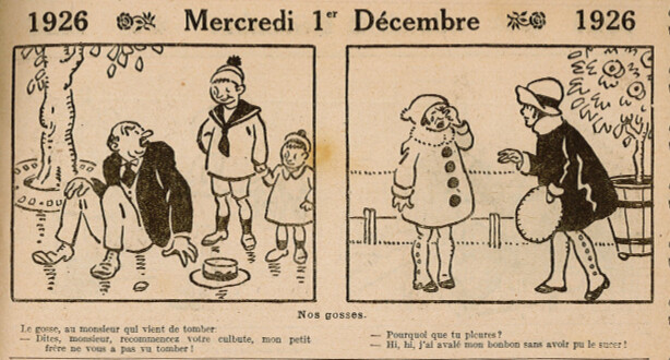 Almanach Vermot 1926 - 54 - Mercredi 1er décembre 1926