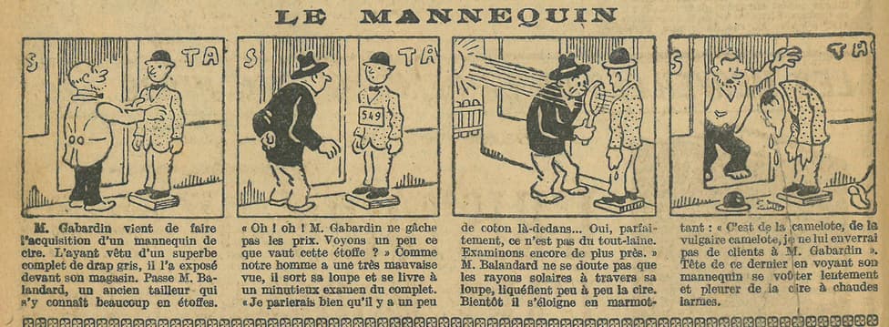 Cuvillier - Le Petit Illustré - n°1185 - 26 juin 1927 - Le mannequin