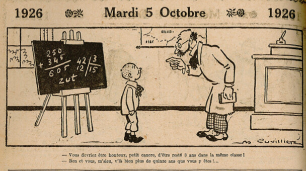 Almanach Vermot 1926 - 45 - Mardi 5 octobre 1926