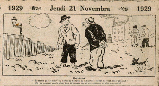 Almanach Vermot 1929 - 64 - Jeudi 21 novembre 1929