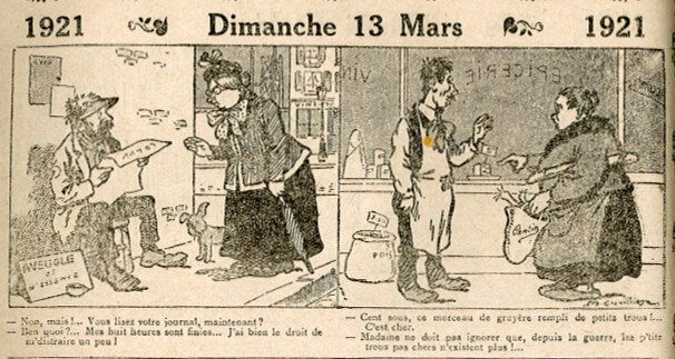 Almanach Vermot 1921 - 3 - Dimanche 13 mars 1921