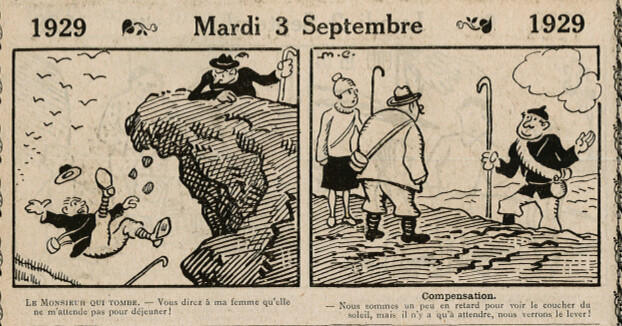 Almanach Vermot 1929 - 54 - Mardi 3 septembre 1929