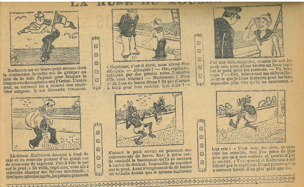Cuvillier - Le Petit Illustré - n°1205 - 13 novembre 1927 - La ruse du mousse