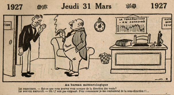 Almanach Vermot 1927 - 16 - Jeudi 31 mars 1927