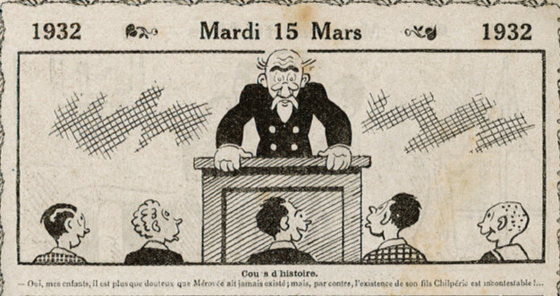 Almanach Vermot 1932 - 14 - Cours d'histoire - Mardi 15 mars 1932
