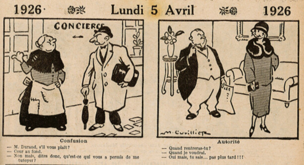 Almanach Vermot 1926 - 12 - Lundi 5 avril 1926