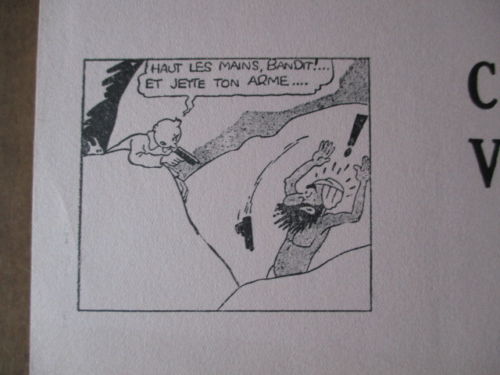 Buvard Coeurs Vaillants avec Tintin (2)