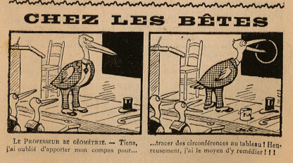 Almanach Lisette 1935 - Ches les bêtes - page 4